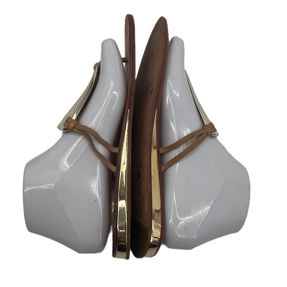 Daniblack Gold Thong Sandals Size 7 1/2 Women’s - Picture 7 of 10